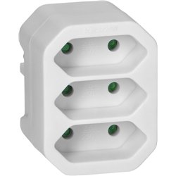 Orno Rozgałęźnik 3x2P euro, biały