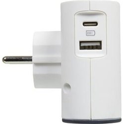 Legrand Rozgałęźnik płaski 2X2P+USB AC-B/G Legrand 049401 himp