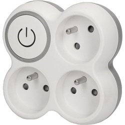 Orno Rozgałęźnik 3x2P+Z z wyłącznikiem OR-AE-1378