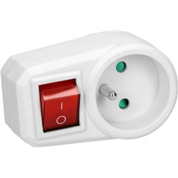 Orno Adapter 2P-Z z włącznikiem