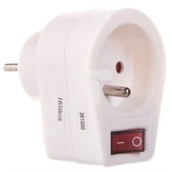 Emos Wtyczka-gniazdo z wyłącznikiem 10/16A 250V 2P+Z białe (P0027)