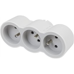 Legrand Rozgałęźnik 3x2P+Z B/S (049433)