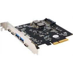 Exsys EXSYS EX-12007 5 portowa karta USB 3.2 Gen2 PCIe 2x USB-A i 3x USB-C