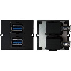 Bachmann Ramka BACHMANN 2xUSB 3.0, wyjście boczne 90