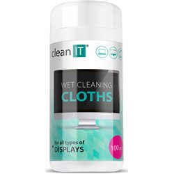 Clean it CLEAN IT Vlhčené čisticí utěrky na obrazovky 100 ks