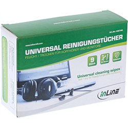 InLine InLine® Universal Cleaning Wipes wet/dry for headphones and monitors