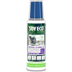 K&F Zestaw 2w1 do czyszczenia ekranów SOYECO, Eco, środek czyszczący 100 ml + mikrofibra 20x20