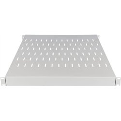 Półka regulowana 19" 1U głęb. 500-900mm, szara, 4 punkty mocowania ALANTEC