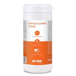 Acme Ściereczki nawilżane do czyszczenia plastików 100 szt. (CL41)