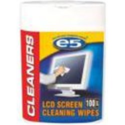 E5 Chusteczki nawilżane do czyszczenia ekranów LCD 100 szt. (RE00457)