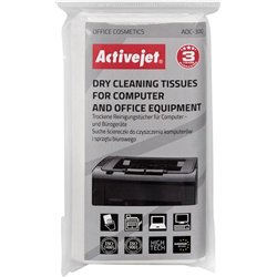 Activejet Chusteczki suche do czyszczenia ekranów i powierzchni plastikowych 24 szt. (AOC-300)