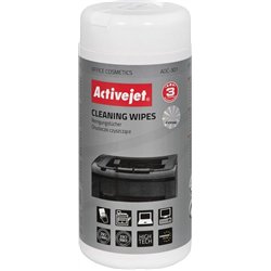 Activejet Chusteczki nawilżane do czyszczenia powierzchni plastikowych 100 szt. (AOC-301)