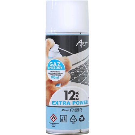 Art Sprężone powietrze Extra Power do usuwania kurzu 400 ml (AS-19)