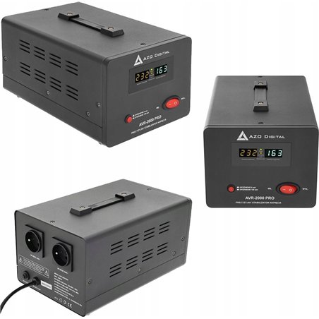 AZO Digital Stabilizator napięcia AVR-2000 PRO 2000VA / 1200W
