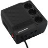 PowerWalker Stabilizator napięcia AVR LED 220/230/240V 600VA 3 x Schuko
