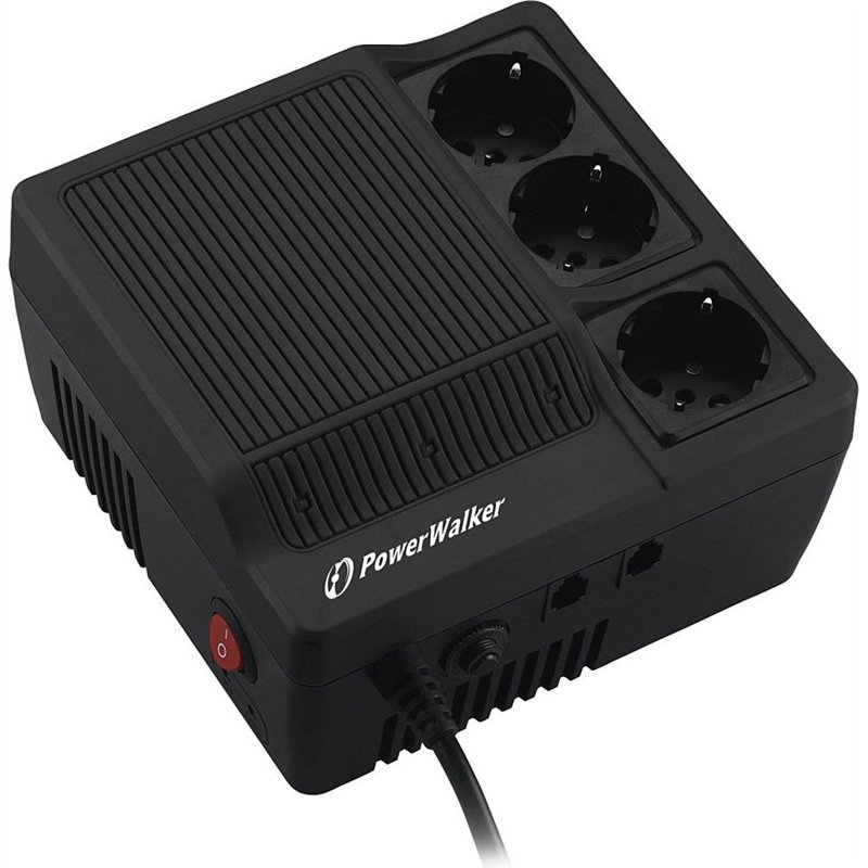 PowerWalker Stabilizator napięcia AVR 1000VA 3 x Schuko (220/230/240V) (AVR1000)
