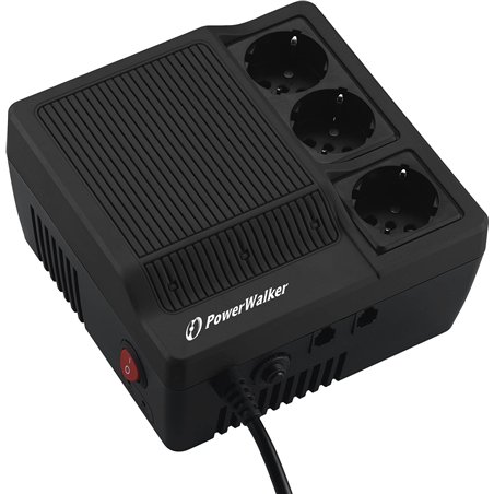 PowerWalker Stabilizator napięcia AVR 1200VA 3 x Schuko (220240V)