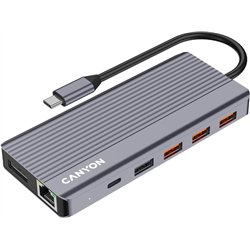 CANYON hub DS-16 13in1 4k USB-C Grey