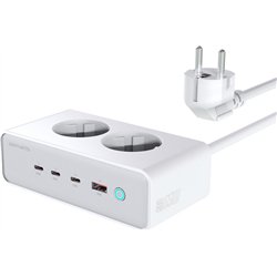 Przedłużacz 4smarts 6w1 65W GaN biały
