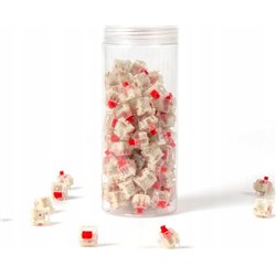 Keychron Keychron Gateron Cap V2 Red Switch Set, Key Switches (Red/Transparent, 110 Pieces)