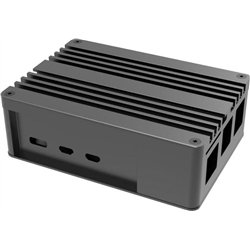 Akasa AKASA case Pi-5 Pro, pro Raspberry Pi 5, hliník, černá