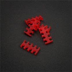 King Mod Services Grzebień do kabli 8 otworów 3mm Biały 5 sztuk (ZUUV-190)