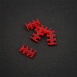 King Mod Services Grzebień na kable 6 otworów 3mm Czarny 5 sztuk (ZUUV-174)