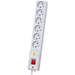 Listwa zasilająca Lestar LX 610 przeciwprzepięciowa 6 gniazd 5 m szara (LX610GA5SZARY)