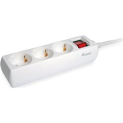 Listwa zasilająca Equip 3 gniazda 1.5 m biała (245551)