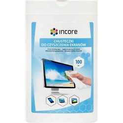 Incore Chusteczki nawilżane do czyszczenia ekranów TFT/LCD 100 szt. (ISC1515)