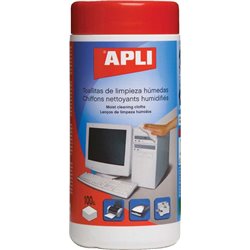 Apli Chusteczki nawilżane do czyszczenia ekranów LCD/TFT 100 szt. (AP11823)