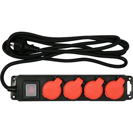 Listwa zasilająca Yato H07RN-F 5 gniazd 3 m czarna (YT-81242)