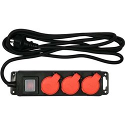 Listwa zasilająca Yato H07RN-F 5 gniazd 3 m czarna (YT-81242)