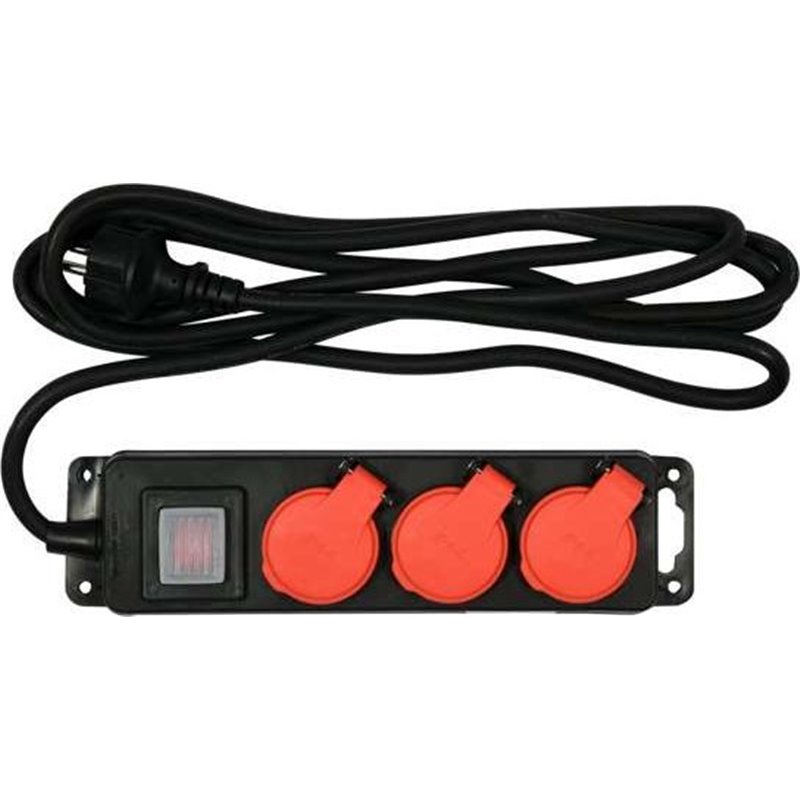 Listwa zasilająca Yato H07RN-F 5 gniazd 3 m czarna (YT-81242)