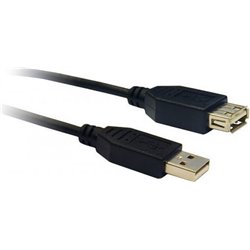 Kabel USB Libox USB-A - USB-A 3 m Czarny (LB0016)