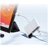 Czytnik Joyroom HUB czytnik kart adapter do iPhone OTG Lightning - USB czytnik kart SD TF biały