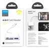 Czytnik Joyroom HUB czytnik kart adapter do iPhone OTG Lightning - USB czytnik kart SD TF biały