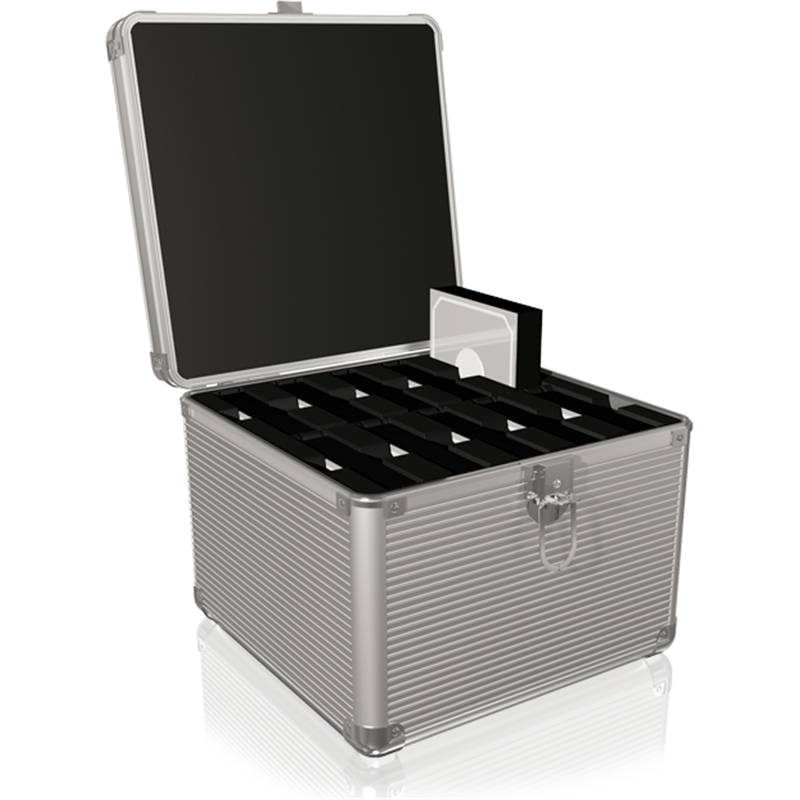 Icy Box Walizka aluminiowa na 10 dysków 2.5" lub 3.5" srebrna (IB-AC628)