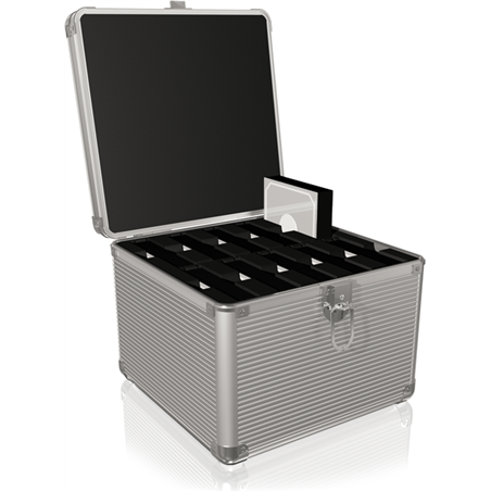Icy Box Walizka aluminiowa na 10 dysków 2.5" lub 3.5" srebrna (IB-AC628)