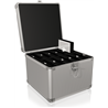 Icy Box Walizka aluminiowa na 10 dysków 2.5" lub 3.5" srebrna (IB-AC628)