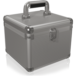 Icy Box Walizka aluminiowa na 10 dysków 2.5" lub 3.5" srebrna (IB-AC628)