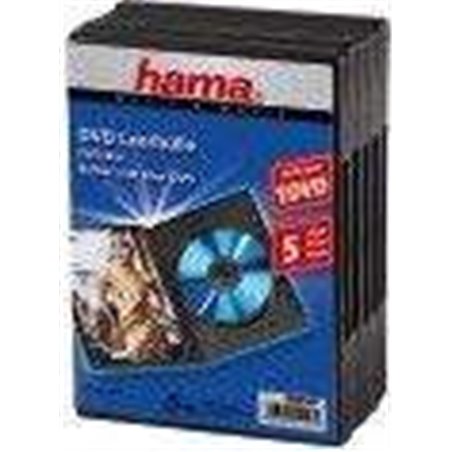 Hama Pudełka na płyty DVD 5szt Czarne (512970000)