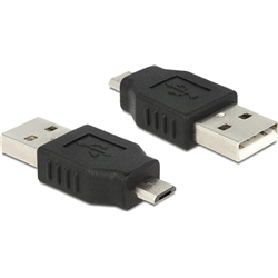 Adapter USB Delock microUSB - USB Czarny  (65036)