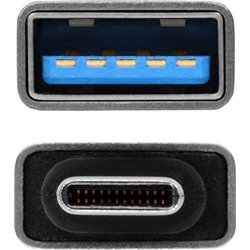 Adapter USB Axagon RUCM-AFA USB-C - USB Srebrny  (RUCM-AFA)