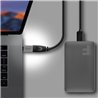 Adapter USB Axagon RUCM-AFA USB-C - USB Srebrny  (RUCM-AFA)
