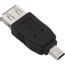 Adapter USB Akyga miniUSB - USB Czarny  (AK-AD-07)
