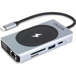 HUB USB Dicota Hub USB-C 10 w 1 Charging 4K PD 100W
