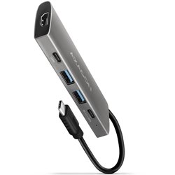AXAGON HMC-5G21 Wieloportowy hub USB 5in1, 10Gbps, 2x USB-A + 2x USB-C + HDMI 4K/30Hz, PD 60W, 13cm USB-C kabel