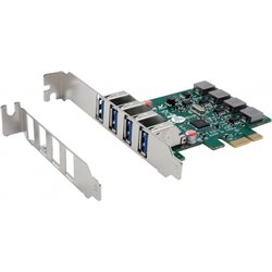 HUB USB Exsys Exsys EX-11044 PCIe Schnittstellenkarte FH/LP PCIe 2.0 x1 4x USB 3.2