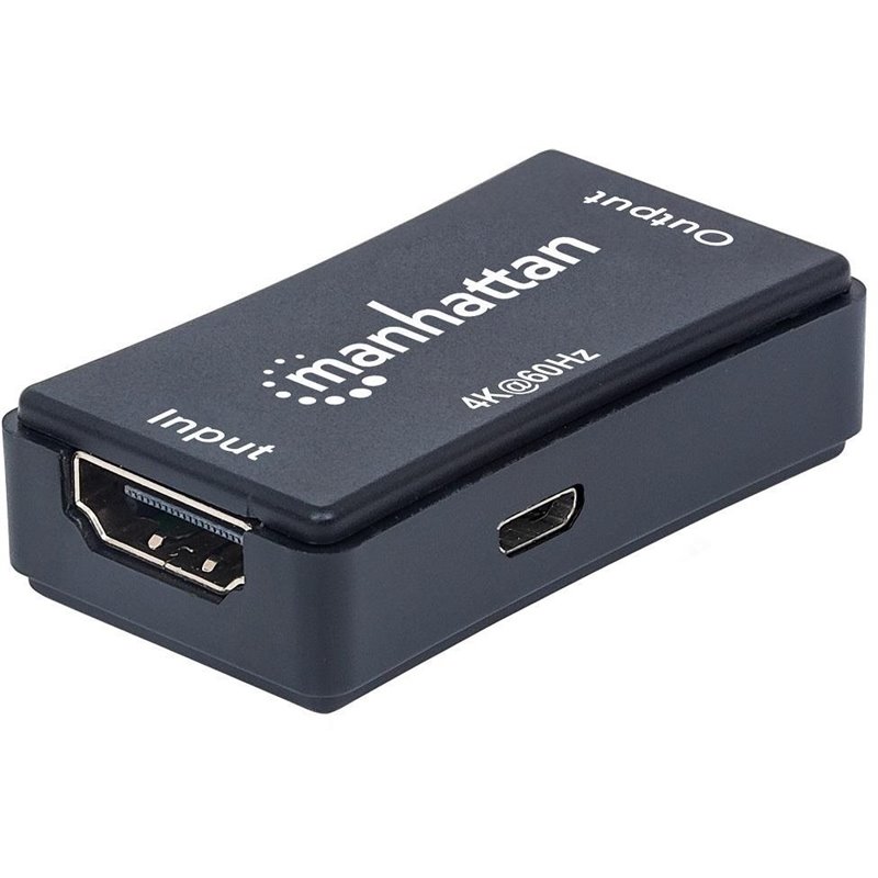 System przekazu sygnału AV Manhattan Wzmacniacz sygnału HDMI (Repeater) do 40m UHD 4K (207621)